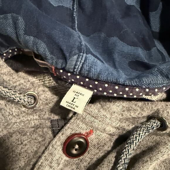 Robert Graham Sweatshirt Hoodie Cardigan Button Up Sweater Camo Men’s Large - Picture 3 of 8